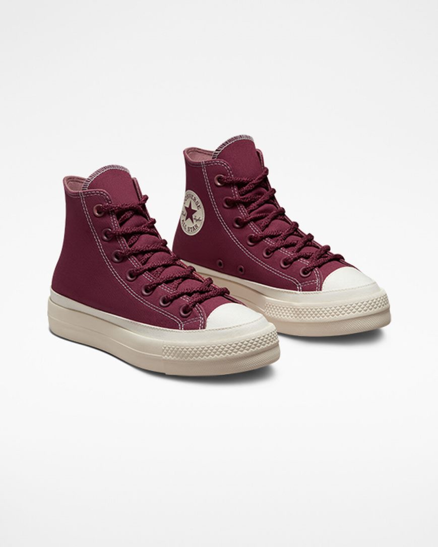 Pantofi Platforma Dama Converse Chuck Taylor All Star Lift Tonal Panza Inalti Roz | RO 0FCSI706